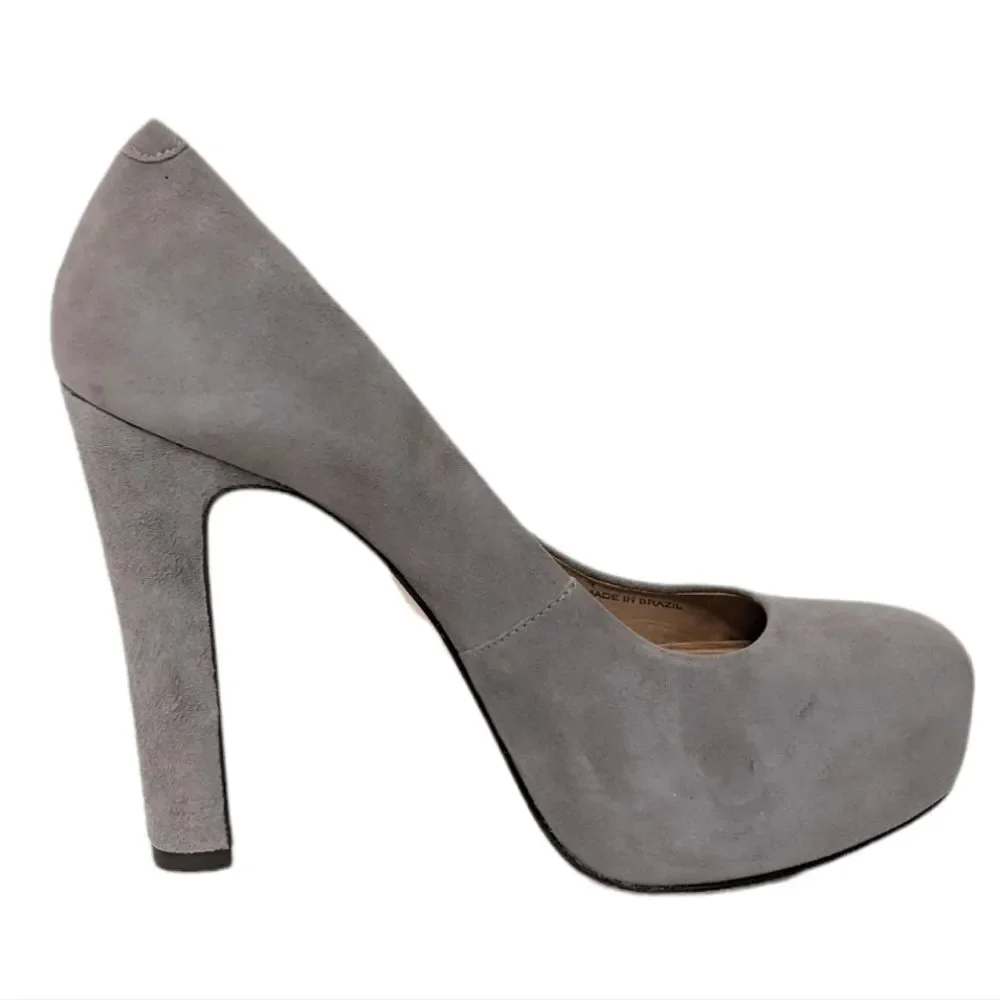 POUR LA VICTOIRE Suede Platform Minimalist Heels 8